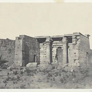 Temple de Tafeh (Ancienne Taphis), Nubie, 1849 / 51, printed 1852. Creator: Maxime du Camp
