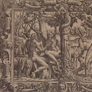 The Temptation of Eve, 1535-55. Creator: Jean Mignon