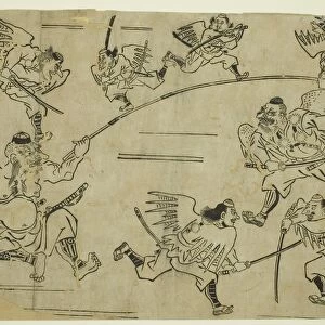 The Tengu King Training his Pupils, c. 1690. Creator: Hishikawa Moronobu