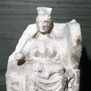 Terracotta figure of Cybele, Baalbek, 4th - 3rd century BC