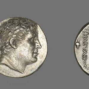 Tetradrachm (Coin) Portraying Philetairos of Pergamon, 241-197 BCE, Issued by Attalos I
