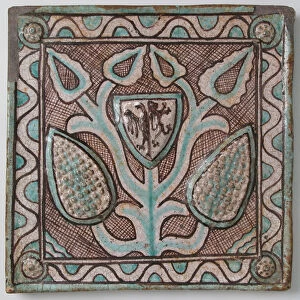 Tile, Italian, 14th-15th century. Creator: Unknown