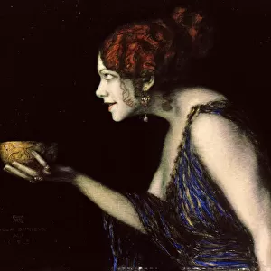 Tilla Durieux (1880-1971) as Circe, c. 1913. Creator: Stuck, Franz, Ritter von (1863-1928)