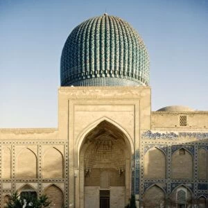 Timurs Tomb, (Tamberlaine), Gur-e-Amir Mausoleum, Samarkand, c20th century. Artists: CM Dixon, Unknown