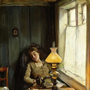 Tired. Artist: Krohg, Christian (1852-1925)