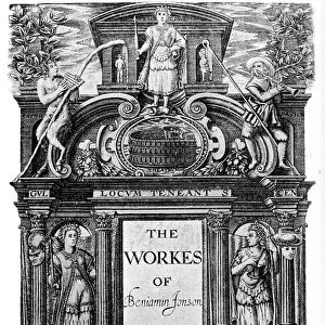 Title page of the works of Ben Jonson, 1616 (1893)