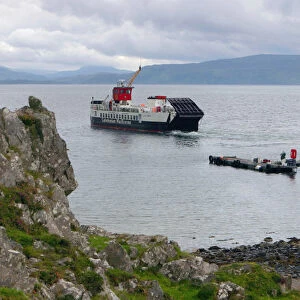 Tobermory ferry leaving Kinchoan, Ardnamurchan Peninsula, Highland, Scotland
