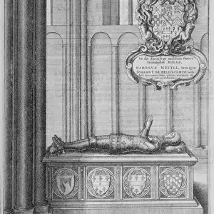 Tomb of John Beauchamp in old St Pauls Cathedral, City of London, 1656. Artist