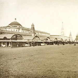 The trading rows in Red Square, Moscow, Russia, 1888