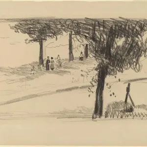 Under the Trees Print by George Benjamin Luks Under the Trees Print by George Benjamin Luks