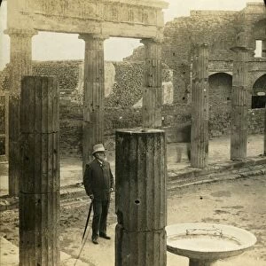 Triangular Forum, Ruins of Pompeii, Italy, c1909. Creator: George Rose