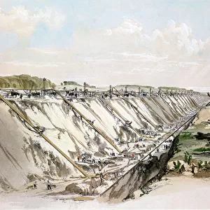 Tring cutting, London & Birmingham Railway, 17 June 1837 (1839). Artist: John Cooke Bourne