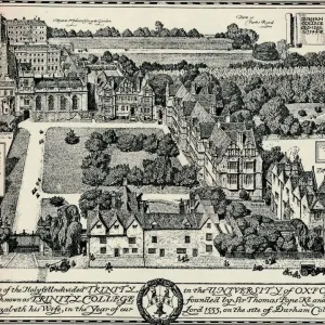 Trinity College, Oxford Print 1905 Trinity College, Oxford Print 1905