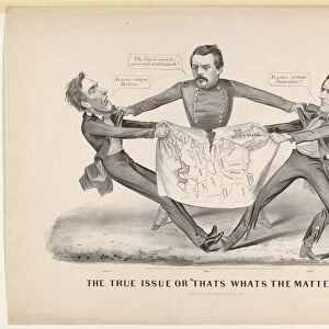 The True Issue or "Thats Whats the Matter", 1864. Creator: Currier and Ives