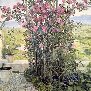 The Valley in Umbria, 1910s. Artist: Aleksandr Golovin