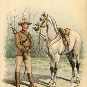 Victorian Mounted Rifles, 1890. Creator: Godfrey Douglas Giles