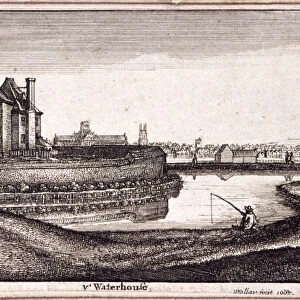 View of the area around New River Head, Finsbury, London, 1665. Artist: Wenceslaus Hollar