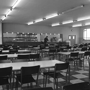 View of the canteen at the Park Gate Iron & Steel Co, Rotherham, 1964. Artist