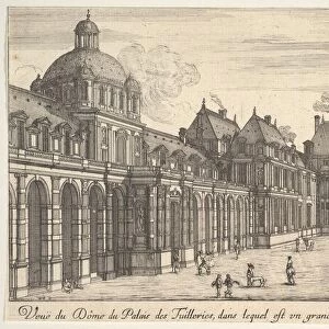 View of the dome of the Palace of the Tuilleries, from Various views of remarkable pla