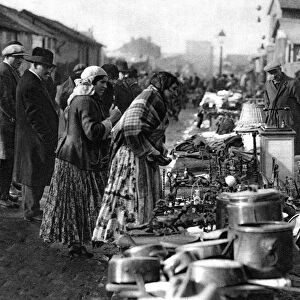 A view of the flea market at the entrance of St Ouen, Paris, 1931Artist: Ernest Flammarion