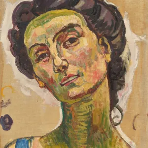 Print of a Head Study with an Infinity View, 1914 Print of a Head Study with an Infinity View, 1914