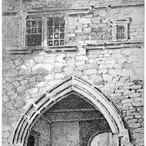 View of King Johns Gate in the Abbey of St Saviour, Bermondsey, London, 1807