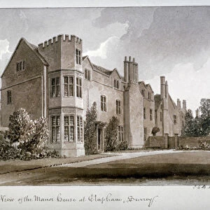 View of the Manor House at Clapham, Surrey, 1823
