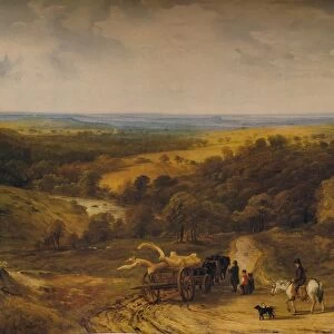View near Crediton, Devon, 1843. Artist: Frederick Richard Lee