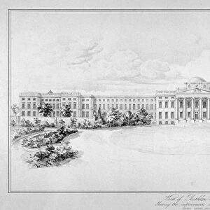 View of the new Bethlem Hospital, Southwark, London, c1825
