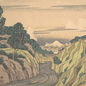 View of Ochanomizu in the Eastern Capital, ca. 1830. ca. 1830. Creator: Shotei Hokuju