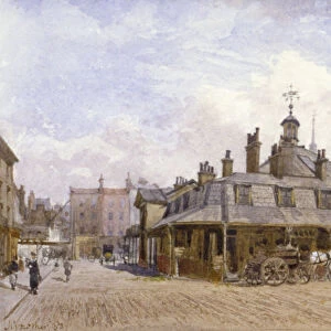 View of Oxford Market, St Marylebone, Westminster, London, c1880. Artist: John Crowther