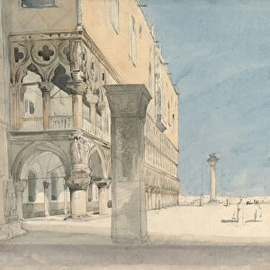 View of the Piazzetta di San Marco in Venice, 19th century. Creator: Wilhelm Gail