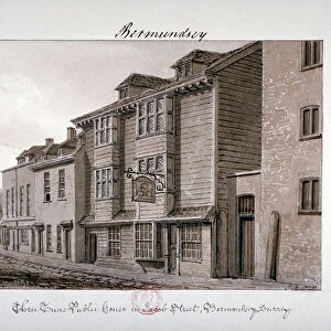 View of the Three Tuns public house on Jacob Street, Bermondsey, London, 1828. Artist