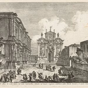 Views of Venice: Campo S. Rocco, 1741. Creator: Michele Marieschi (Italian, 1710-1743)