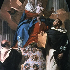 Virgin and Child with Saint Dominic and Saint Hyacinth, 1740-1750. Artist: Giovanni Battista Tiepolo