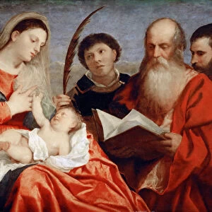The Virgin and Child with Saints Stephen, Jerome and Maurice
