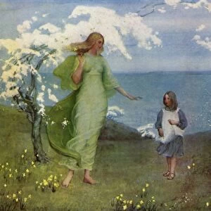 A Vision of Spring, 1902, (1936). Creator: Thomas Millie Dow