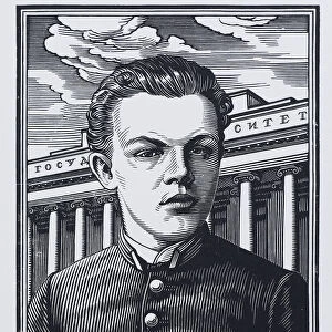 Vladimir Ilyich Ulyanov (Lenin) as Grammar School student in 1887, 1930. Artist: Shillingovsky, Pavel Alexandrovich (1881-1942)