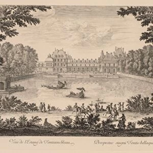 Vue de lEtang de Fontainebleau, 1666. Creator: Israel Silvestre (French, 1621-1691)