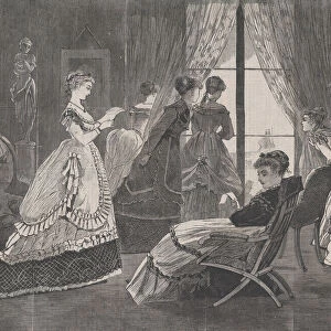 Waiting for Calls on New Years Day (Harpers Bazar, Vol. II), January 2, 1869