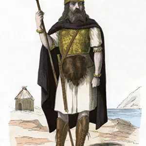 Warrior, possibly Gallic or Frankish, 1882-1884. Artist: Michelz