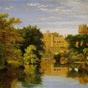 Warwick Castle, England, 1857. Creator: Jasper Francis Cropsey