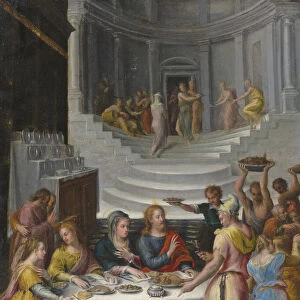 The Wedding Feast at Cana. Creator: Fontana, Lavinia (1552-1614)