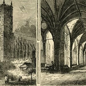 The Western Towers and Cloisters of Westminster Abbey, (1881). Creator: Unknown