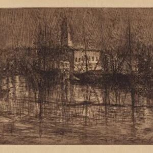 A Wet Evening in Venice, c. 1880. Creator: Otto Henry Bacher