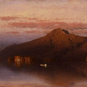 Whiteface Mountain from Lake Placid, 1866. Creator: Sanford Robinson Gifford