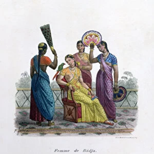 Wife of a Rajah, 1828. Artist: Marlet et Cie