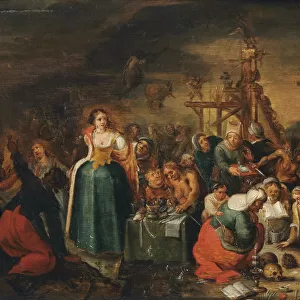 The Witches Kitchen, Early 17th cen Artist: Francken, Frans, the Younger (1581-1642)