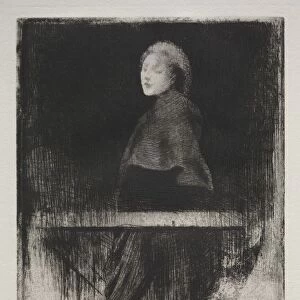 Woman with a Cape, 1889. Creator: Albert Besnard (French, 1849-1934)