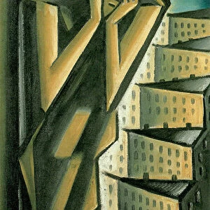 Woman over the City, ca 1917-1920. Artist: Capek, Karel (1890-1938)